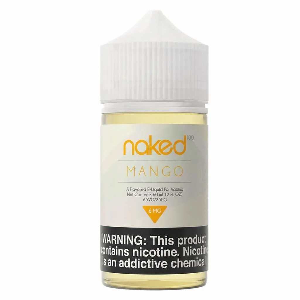 [Naked 100 NKD Líquido Base Libre 60mL | Esencias Vapeo-Naked 100 - 60mL - Mango - 6mg] Naked 100 NKD Líquido Base Libre 60mL | Esencias Vapeo (Mango)