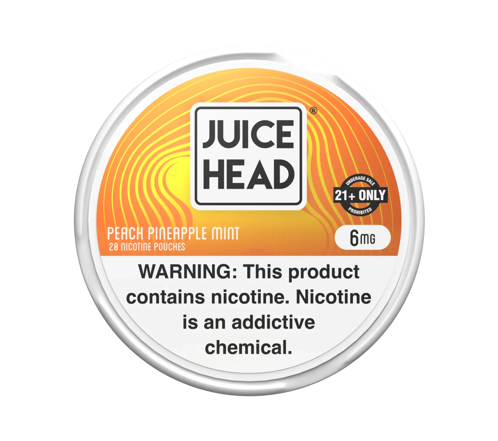 [Juice Head Pouches de Nicotina x20-Juice Head - Peach Pineapple Mint - 6mg] Juice Head Pouches de Nicotina x20 (Peach Pineapple Mint, 6mg)