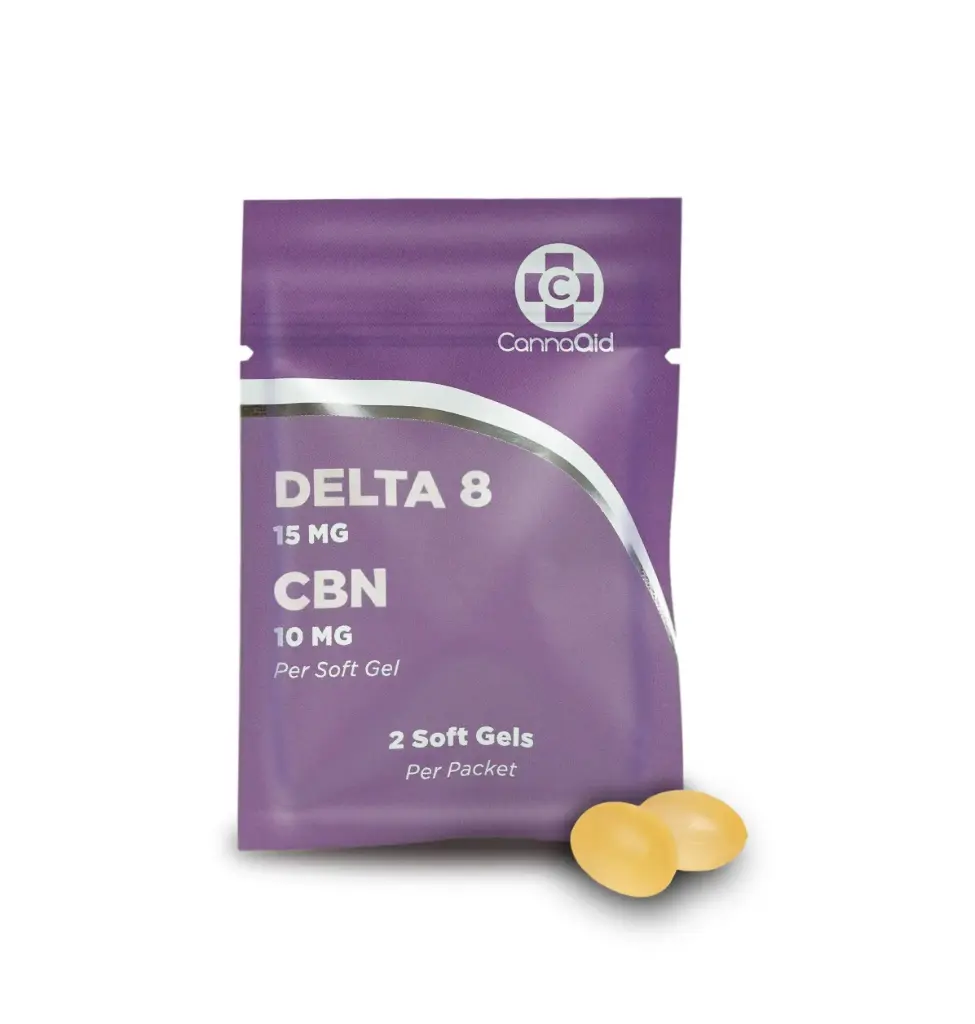 Cannaaid D8+CBN 50mg | Cápsulas Soft Gel