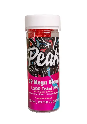 Gomitas PEAK D9 THC Mega Blend 100mg